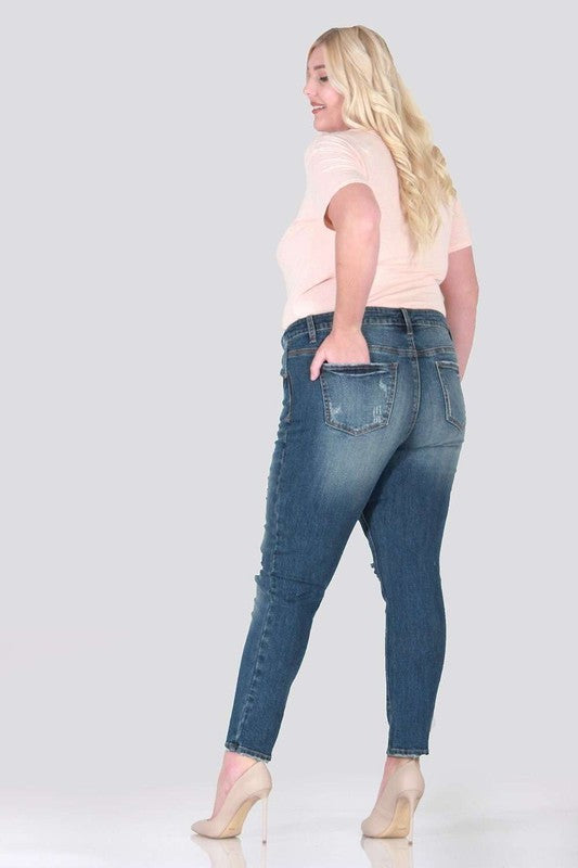 Distressed Skinny plus size