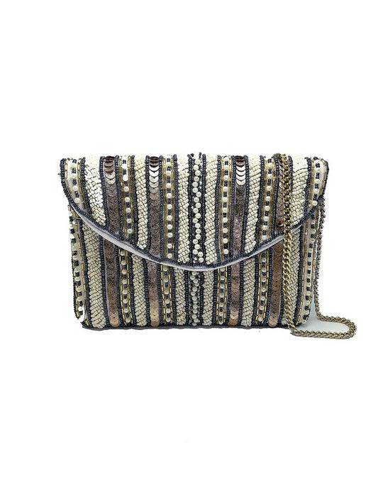 Pearl Beaded Mini Clutch