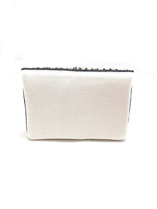 Pearl Beaded Mini Clutch