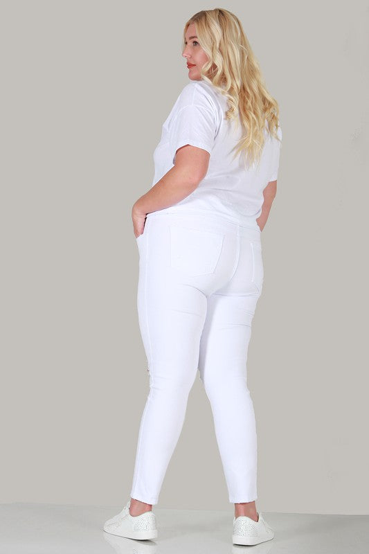 Distressed Skinny plus size