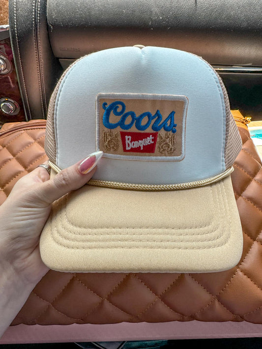 Tan Banquet Trucker Hat