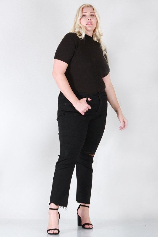 Relaxed skinny plus size