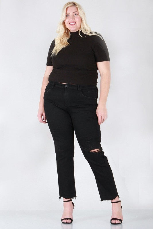 Relaxed skinny plus size