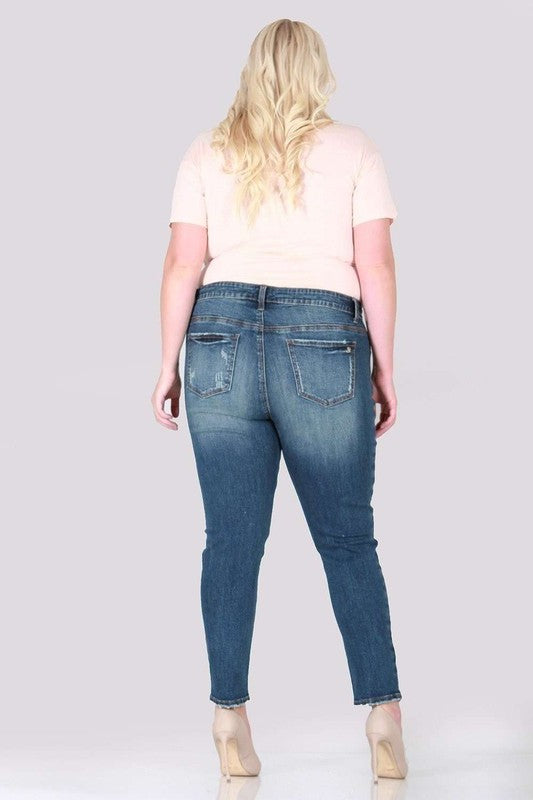 Distressed Skinny plus size