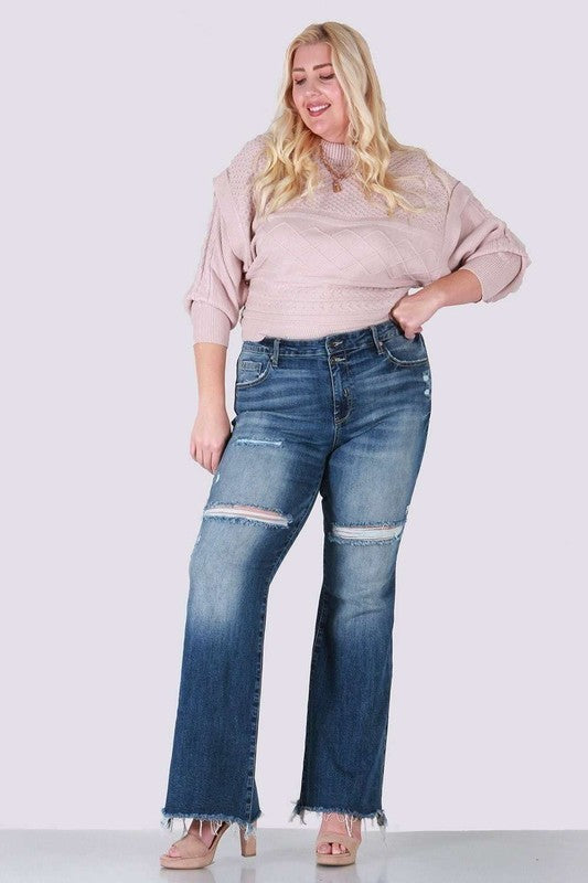 Boot cut plus size