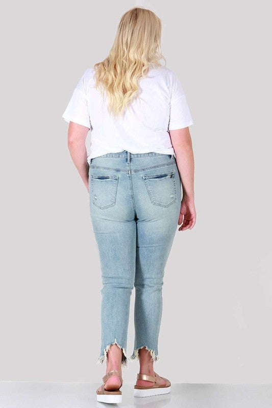 Relaxed skinny plus size