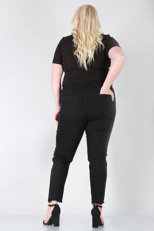 Relaxed skinny plus size