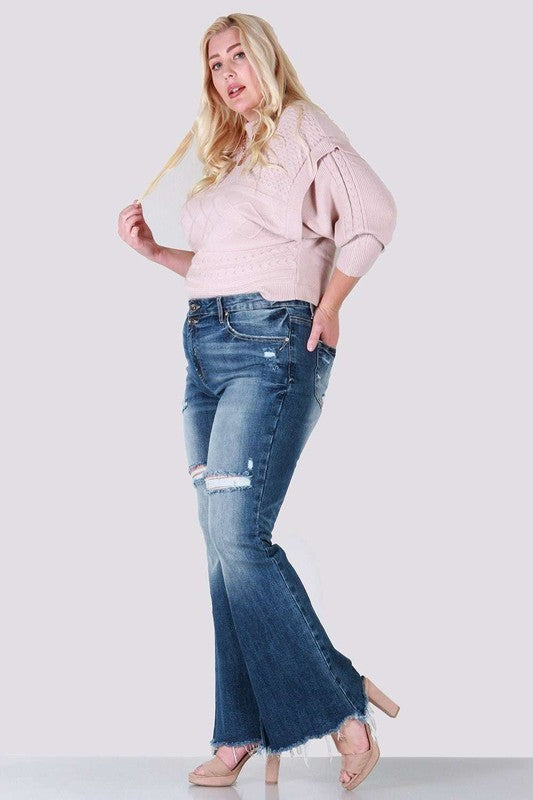 Boot cut plus size