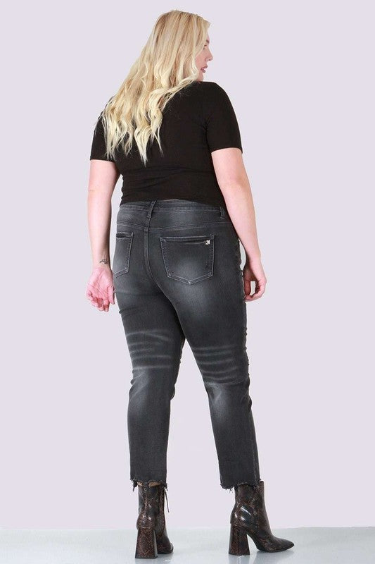 Relaxed skinny plus size