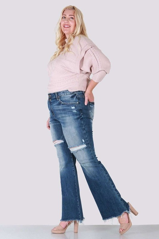 Boot cut plus size