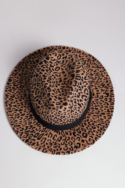 LEOPARD PRINT FEDORA