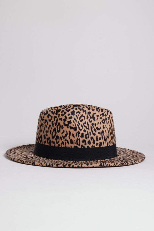 LEOPARD PRINT FEDORA