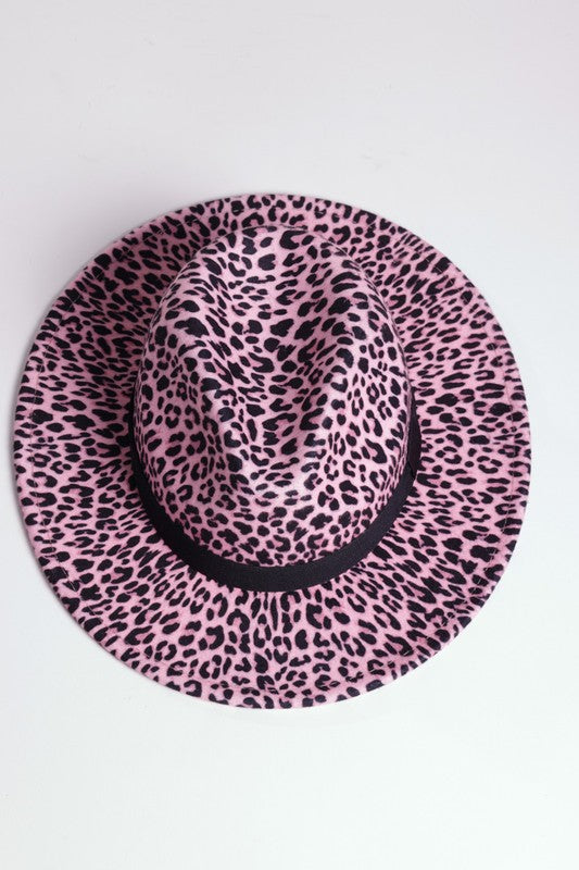 LEOPARD PRINT FEDORA