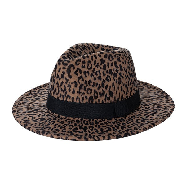 LEOPARD PRINT FEDORA