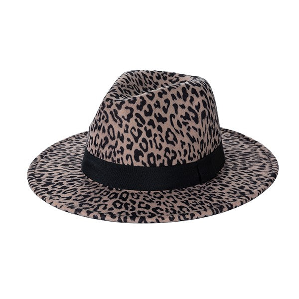 LEOPARD PRINT FEDORA