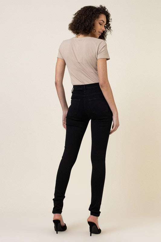 Classic High Waisted Black Skinny