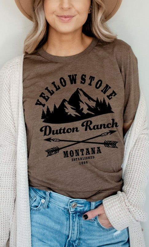 Yellowstone Dutton Ranch Montana Graphic Tee