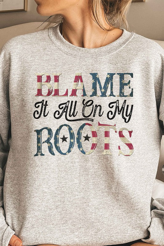 AMERICAN ROOTS GRAPHIC SWEATSHIRT