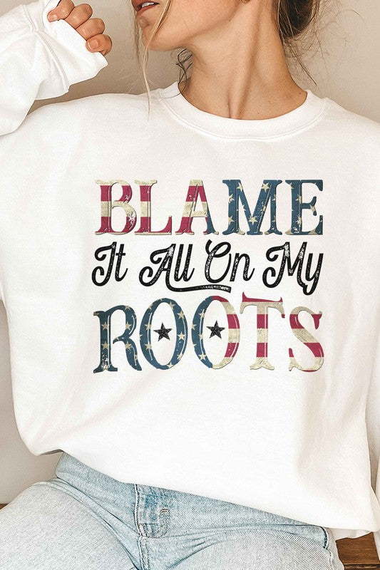 AMERICAN ROOTS GRAPHIC SWEATSHIRT