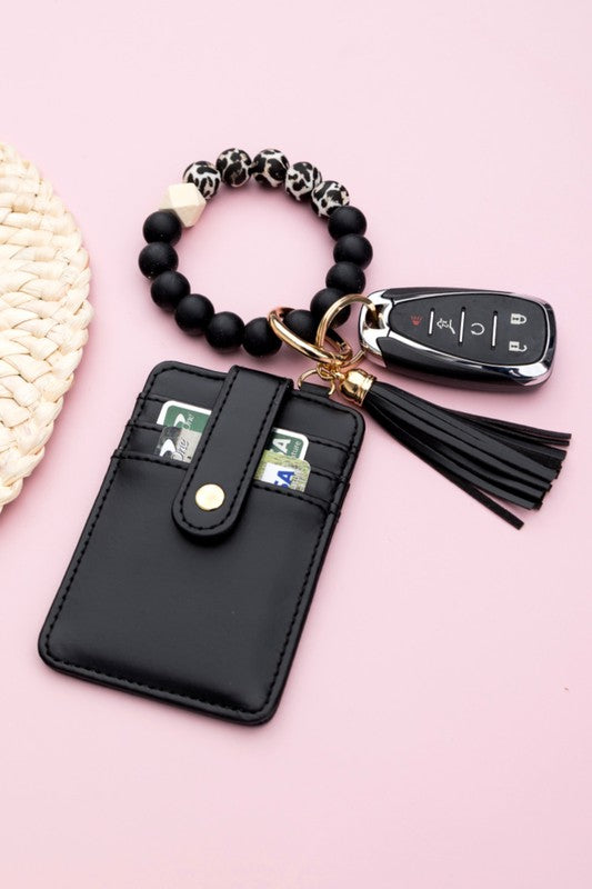 Silicone Key Ring Wallet Bracelet