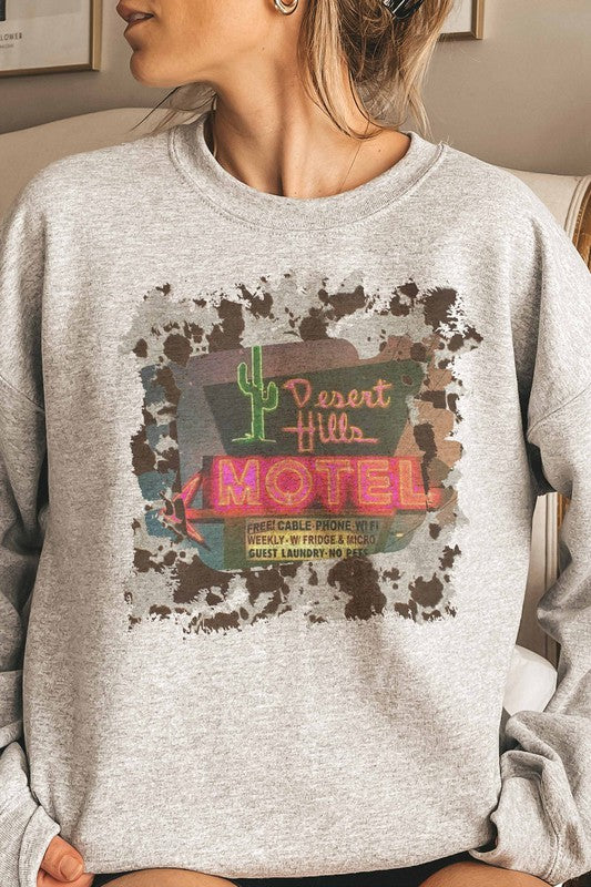 RETRO WESTERN COLLAGE SWEATSHIRT PLUS SIZE