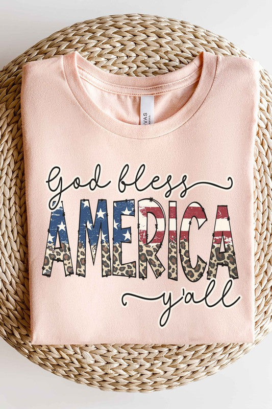 GOD BLESS AMERICA T-SHIRT PLUS SIZE