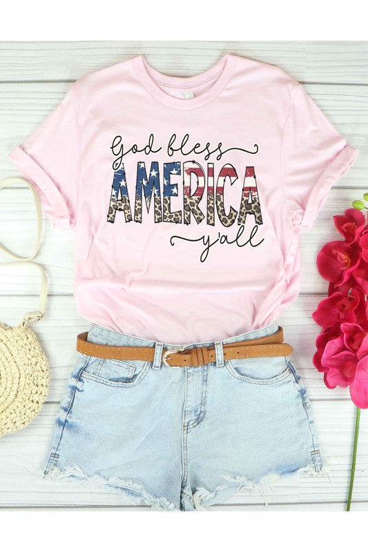 GOD BLESS AMERICA T-SHIRT PLUS SIZE