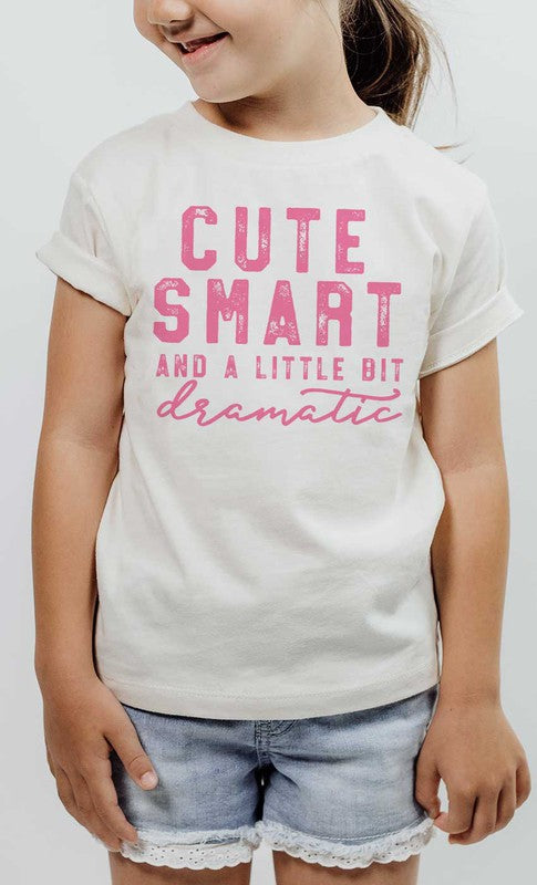 Cute Smart and Dramatic Kids Graphic Tee