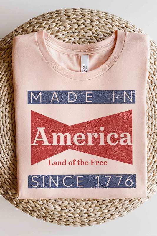 MADE IN AMERICA GRAPHIC PLUS SIZE TEE / T-SHIRT