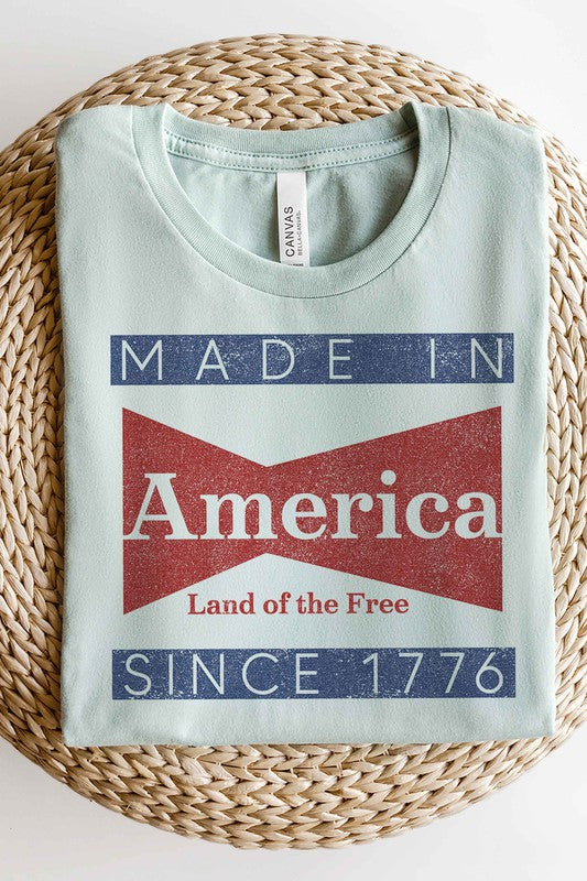 MADE IN AMERICA GRAPHIC PLUS SIZE TEE / T-SHIRT