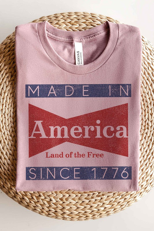 MADE IN AMERICA GRAPHIC PLUS SIZE TEE / T-SHIRT