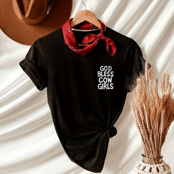 God Bless Cowgirls Graphic Top