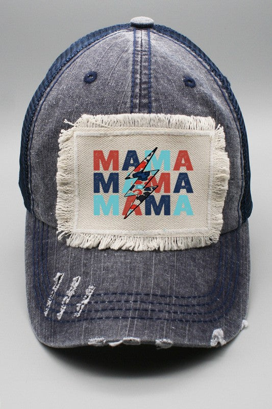 Mama Bolt Stack USA Trucker Hat