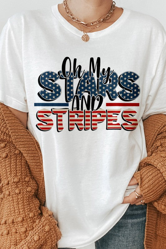 Oh My Stars and Stripes 4th of July Graphic Tee