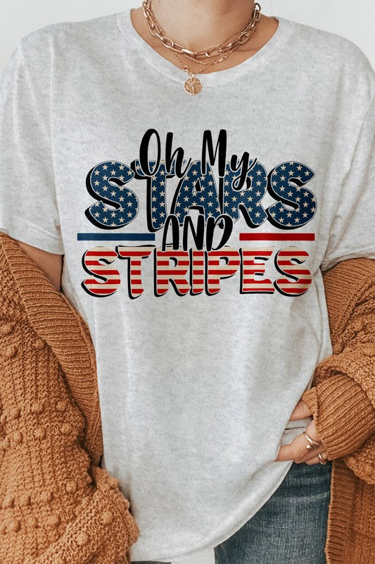 Oh My Stars and Stripes 4th of July Graphic Tee