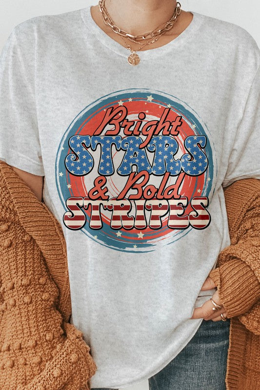 Bright Stars and Bold Stripes Graphic Tee