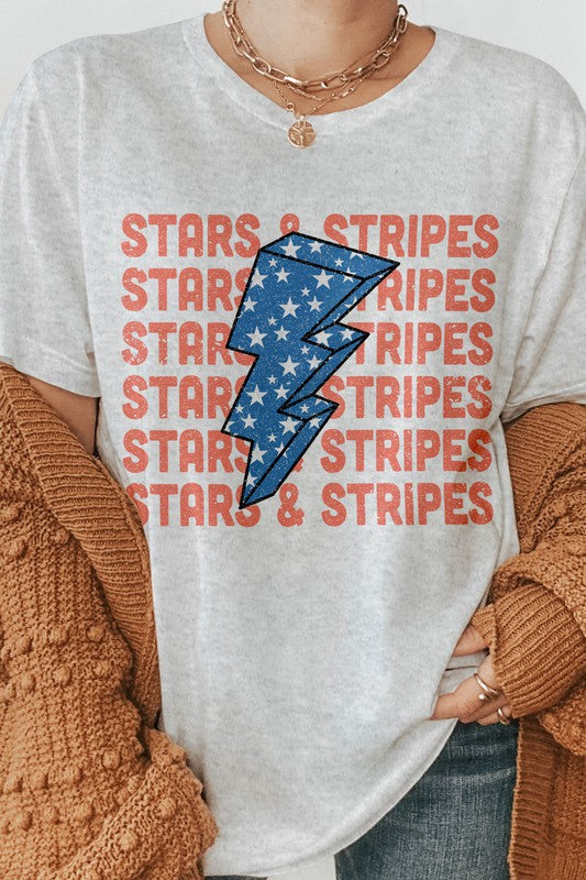 Stars and Stripes Retro Graphic Tee