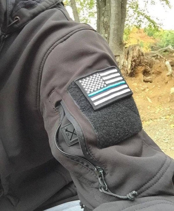 Tactical USA Flag Patch with Velcro Backing