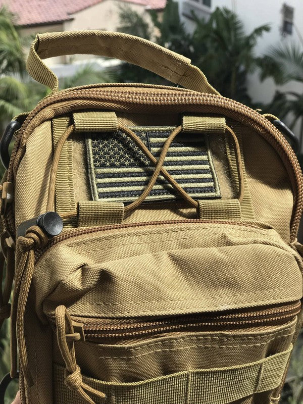 Tactical USA Flag Patch with Velcro Backing