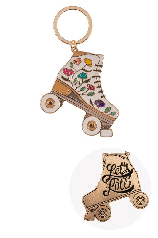 Retro Roller Skate Inspiration Keychain