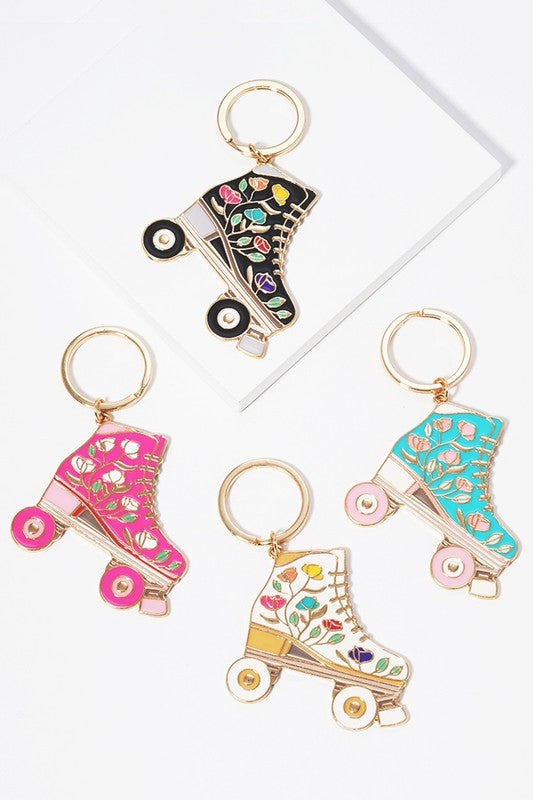 Retro Roller Skate Inspiration Keychain