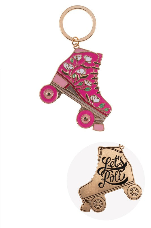 Retro Roller Skate Inspiration Keychain