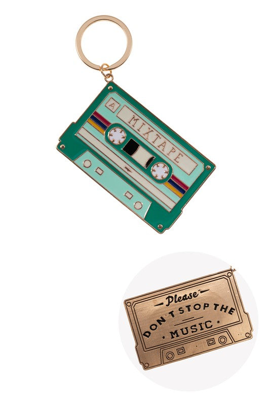 Retro Mixtape Inspiration Keychain