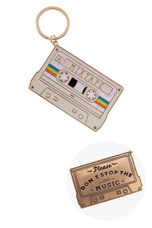 Retro Mixtape Inspiration Keychain