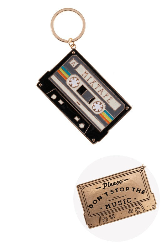 Retro Mixtape Inspiration Keychain