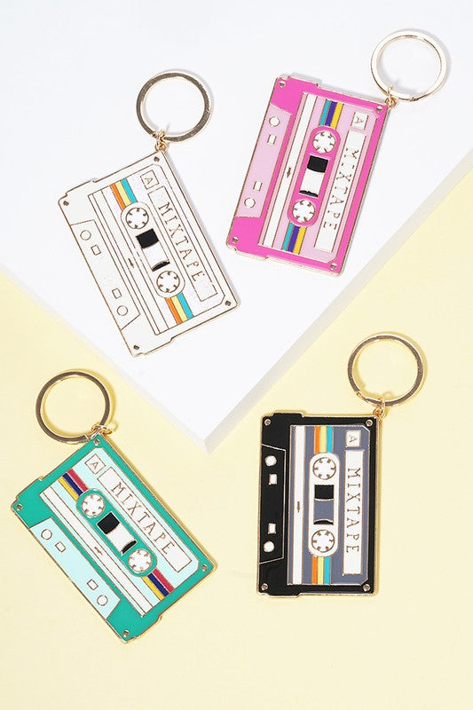 Retro Mixtape Inspiration Keychain