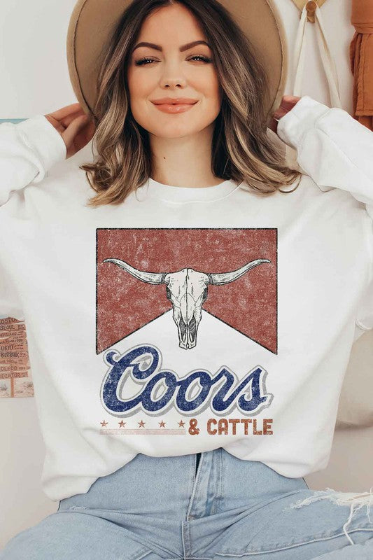 WESTERN CATTLE SWEATSHIRT PLUS SIZE