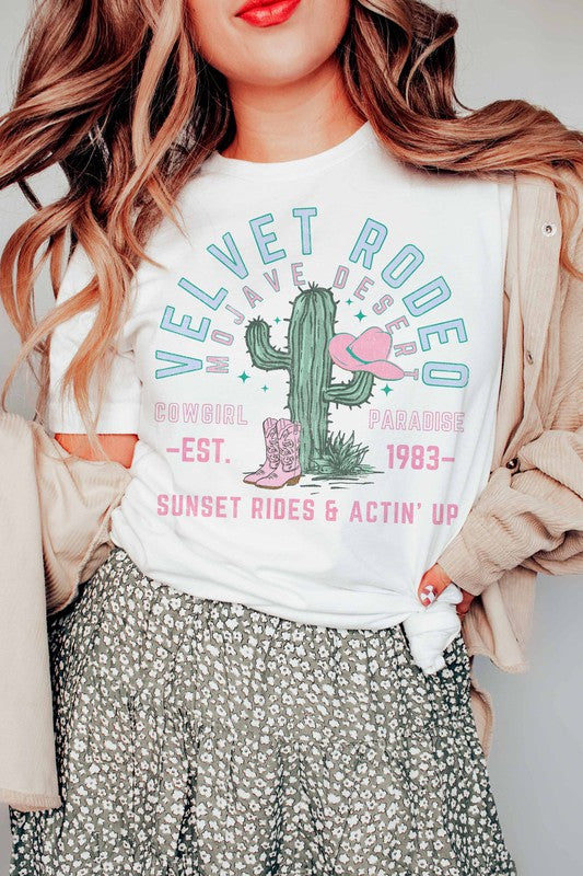 VELVET RODEO COWGIRL PARADISE TEE PLUS SIZE