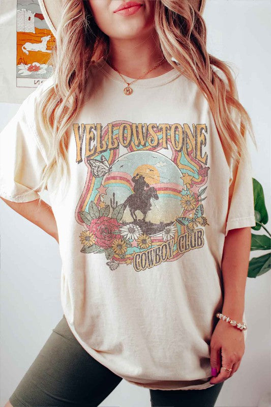 YELLOWSTONE COWBOY CLUB TEE PLUS SIZE