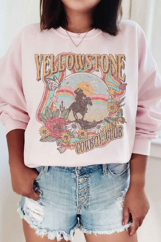 YELLOWSTONE COWBOY CLUB SWEATSHIRT PLUS SIZE